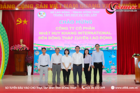 [ Đồng Tháp ] NHẬT HUY KHANG TƯ VẤN VIỆC LÀM CHO 150 THỰC TẬP SINH TẠI HUYỆN CAO LÃNH
