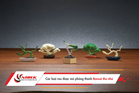 CÁC LOẠI RAU ĐƯỢC MÔ PHỎNG THÀNH BONSAI THU NHỎ