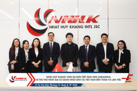 Nhật Huy Khang vinh dự đón tiếp Ông Ishii Chikahisha – Bí thư Thứ Nhất Đại sứ quán Nhật Bản tại Việt Nam đến thăm và làm việc
