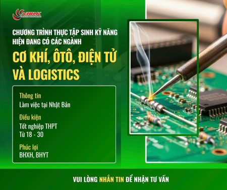Tuyển dụng thực tập sinh và kỹ sư làm việc tại Nhật bản