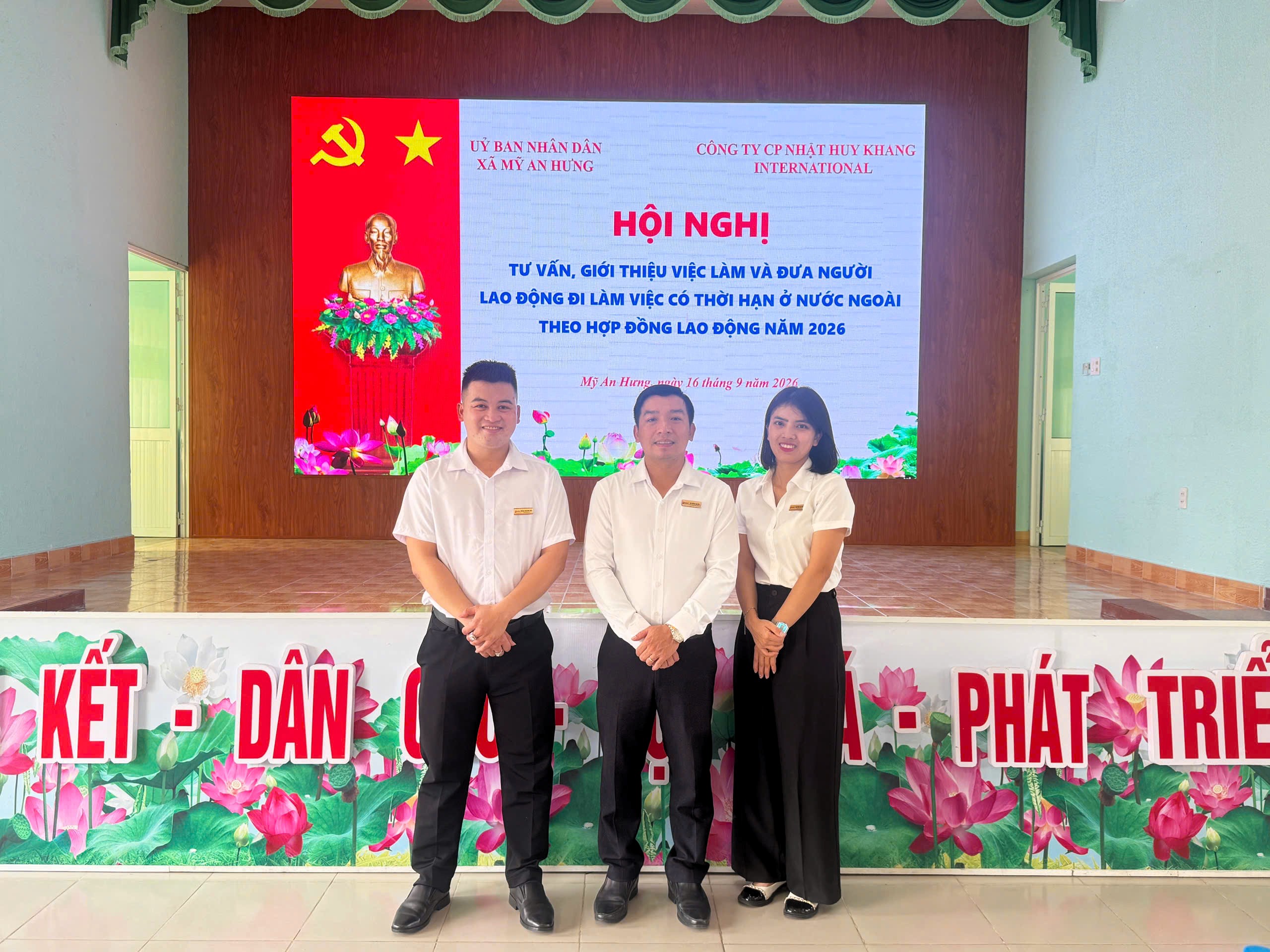 Nhật Huy Khang Đồng Tháp tổ chức tư vấn hướng nghiệp chương trình làm việc tại Nhật Bản mới tại Xã Mỹ An Hưng
