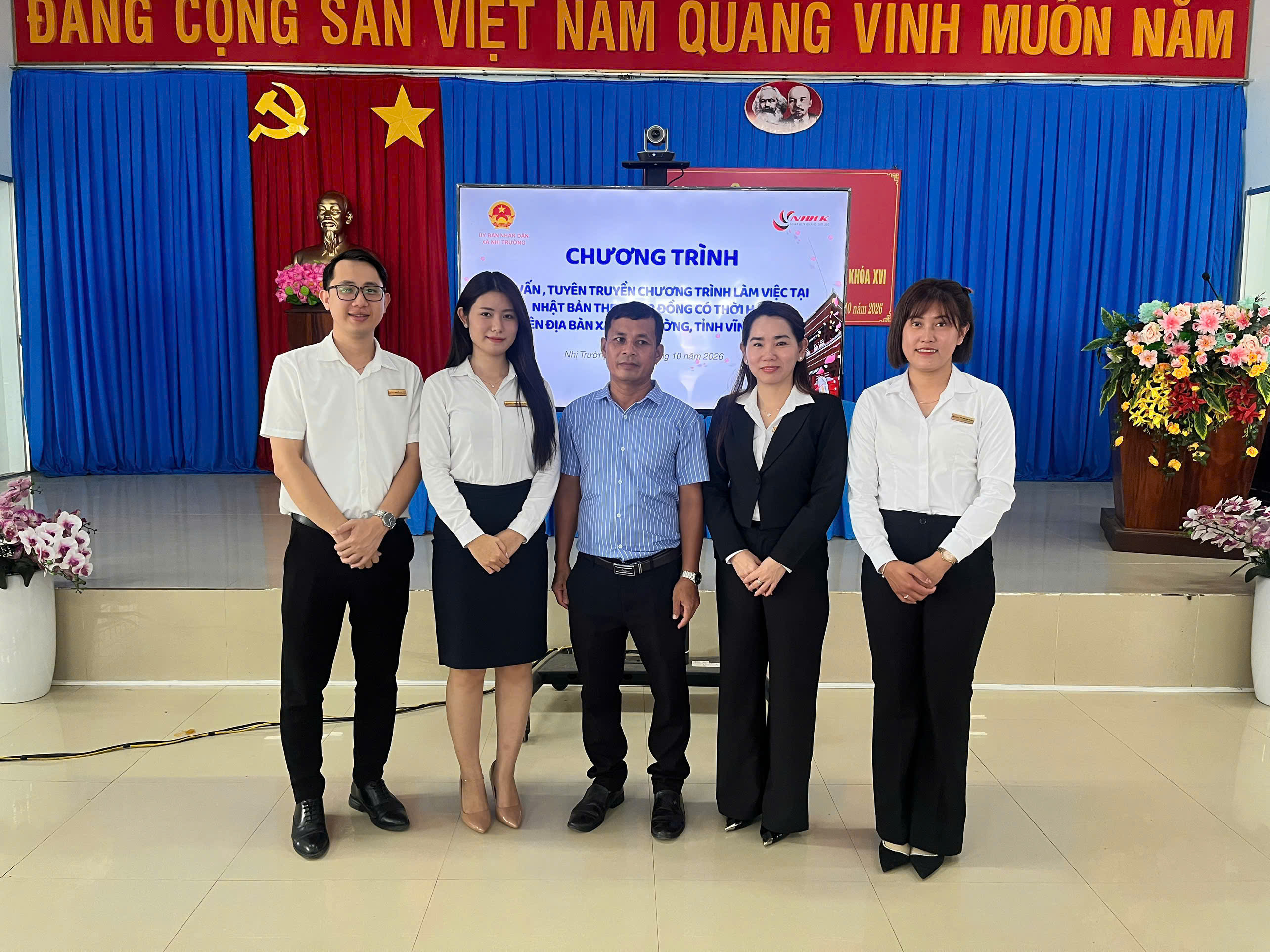 Nhật Huy Khang Vĩnh Long đến với Xã Nhị Trường – Lan tỏa cơ hội việc làm tại Nhật Bản